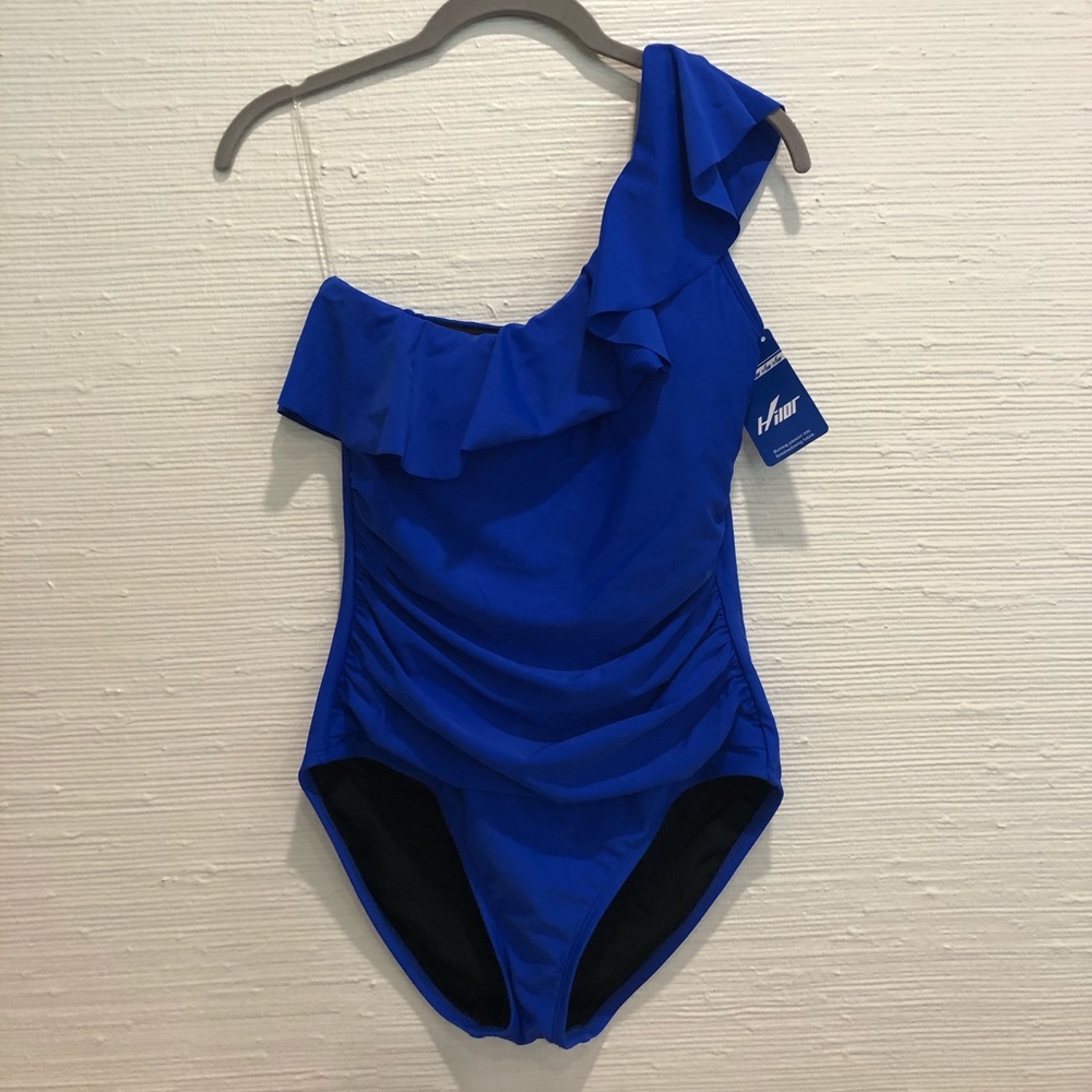 Hilor one shoulder ruffle swimsuit